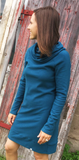 Linnea Tunic Dress (cowl neck with long sleeves)